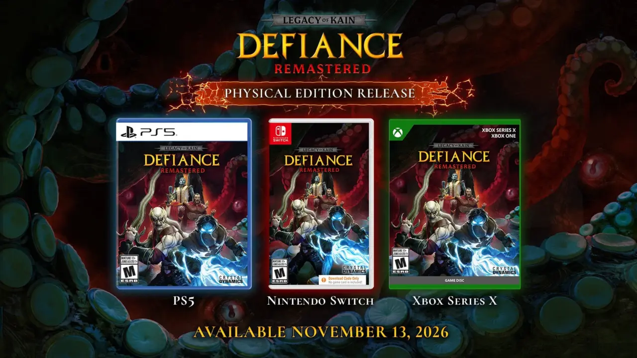 Legacy of Kain: Defiance Remastered Physical Editions Launch Nov 13
