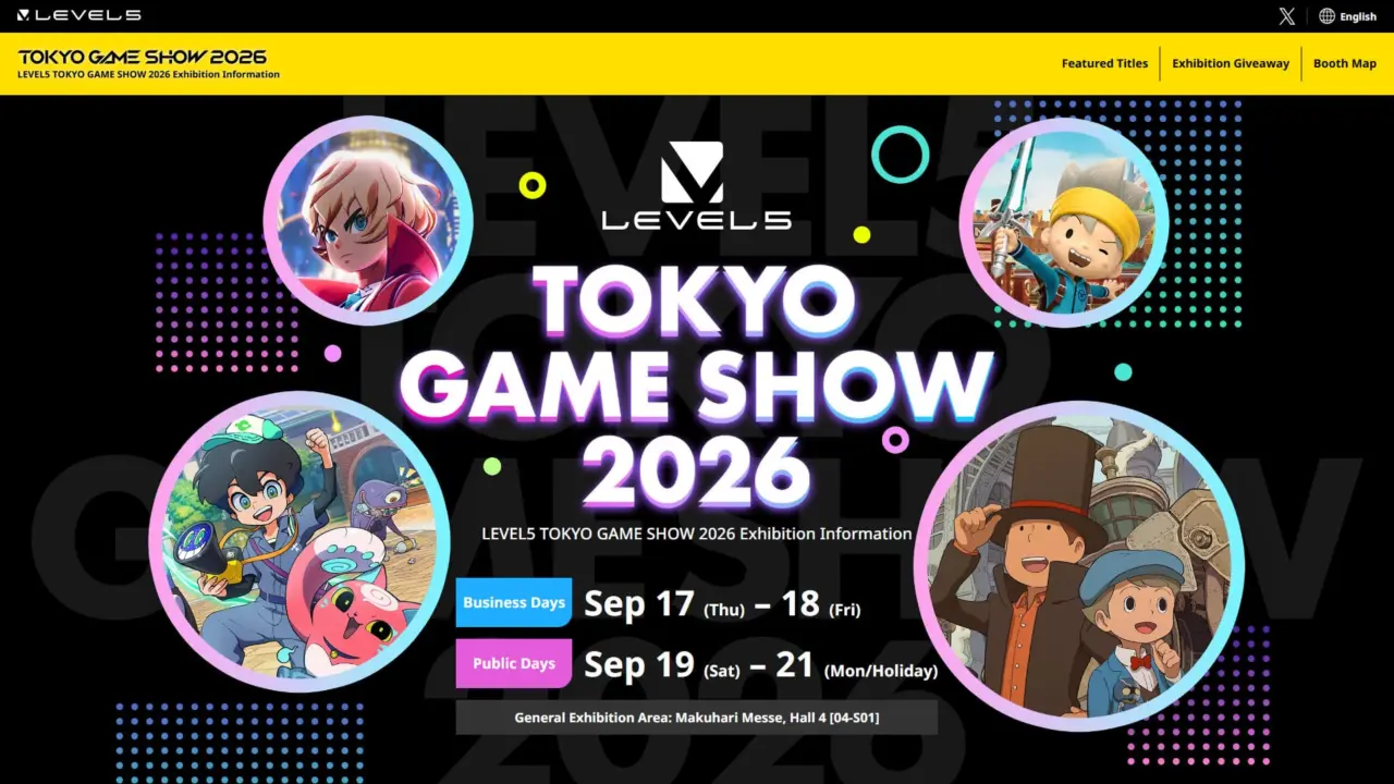 LEVEL-5 TGS 2026 Lineup Reveals Layton, Yo-kai Watch, and More