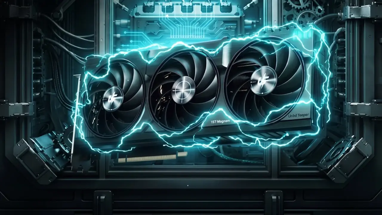 Manli RTX 5060 graphics card with triple-fan cooler