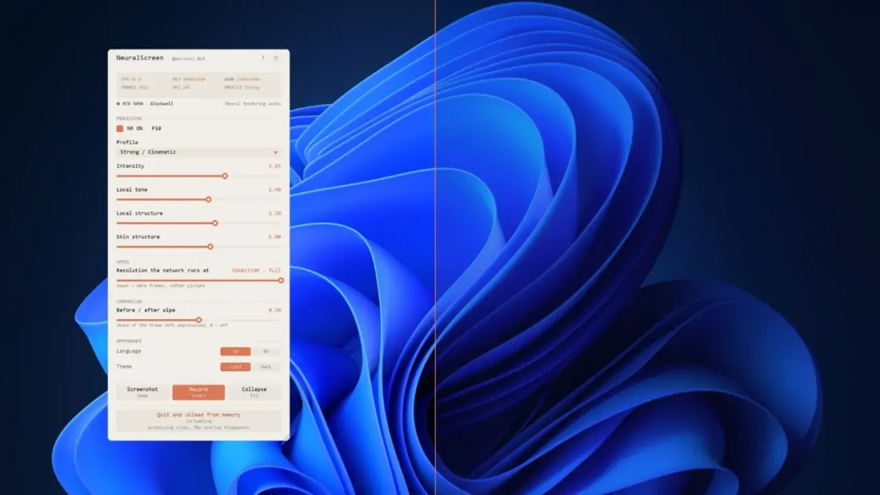 NeuralScreen Brings DLSS 5 Neural Rendering to Windows 11 Desktop