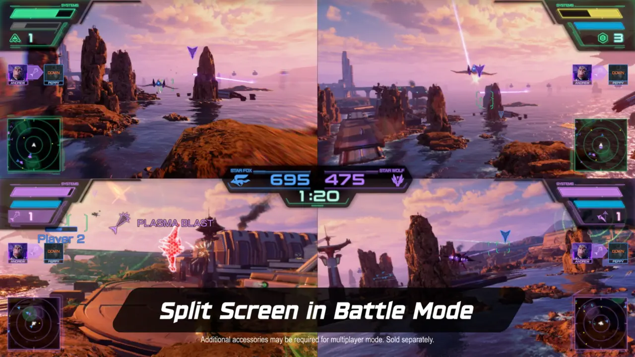 Nintendo Switch 2 Star Fox Update Adds 4-Player Split-Screen