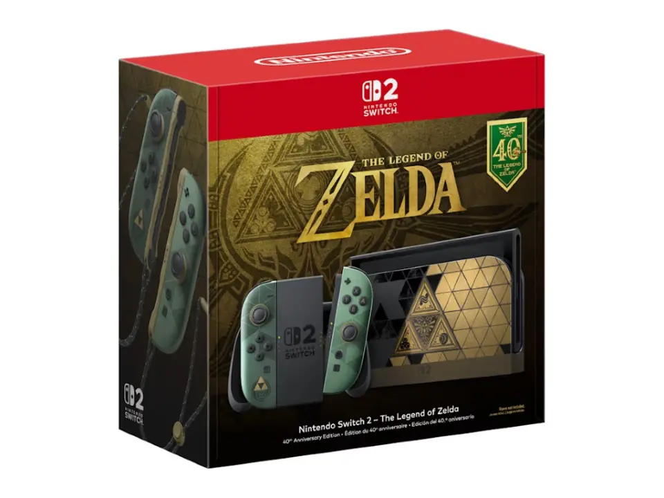 Nintendo Switch 2 Zelda 40th Edition Launches Oct 29 for $519.99