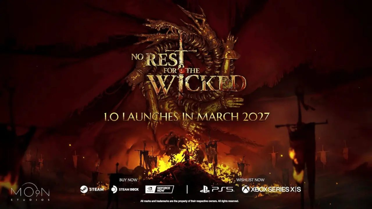No Rest for the Wicked Delayed to March 2027 for PS5 and PC