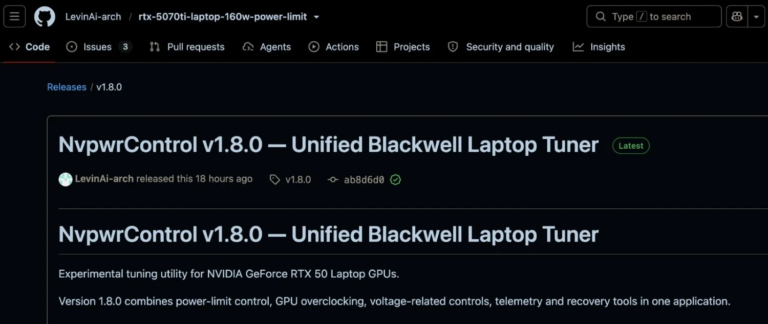 NVIDIA RTX 5090 Laptop GPU