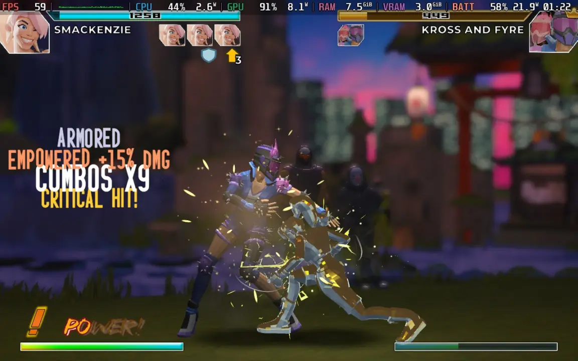 Poly Fighter Demo Runs Stable 60 FPS on Steam Deck and Steam Machine