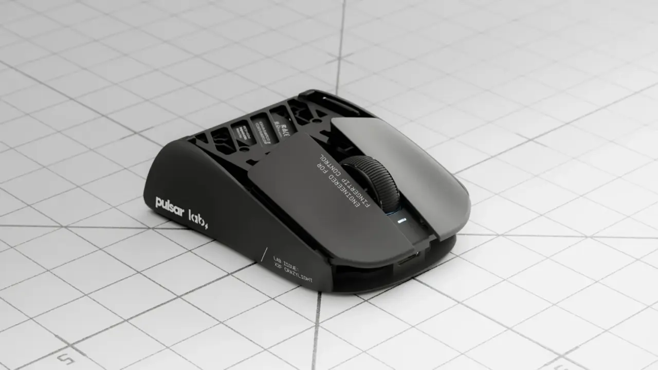 Pulsar X2F CrazyLight wireless gaming mouse