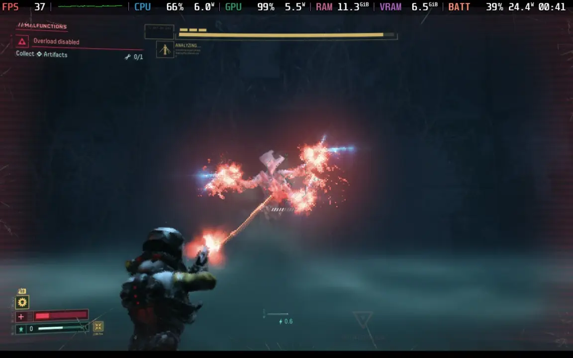 Returnal gameplay on Steam Deck