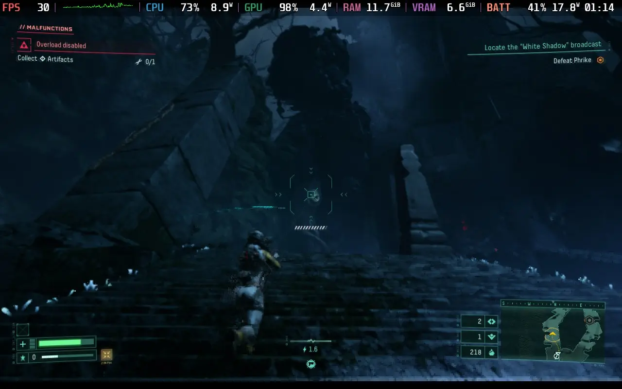 Returnal gameplay on Steam Deck