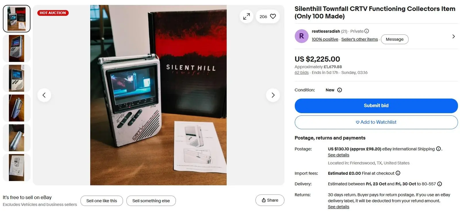Silent Hill: Townfall replica CRT TV