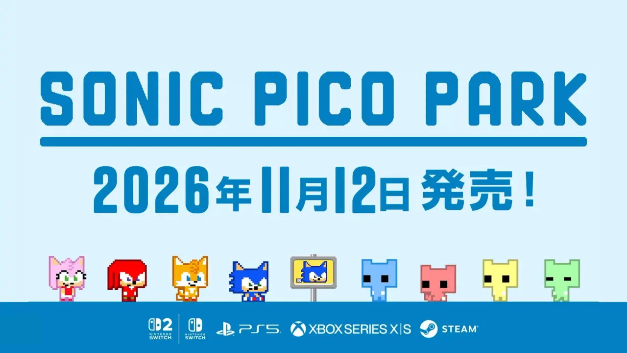 Sonic PICO PARK Launches November 12 for PS5, Xbox, Switch 2, and PC