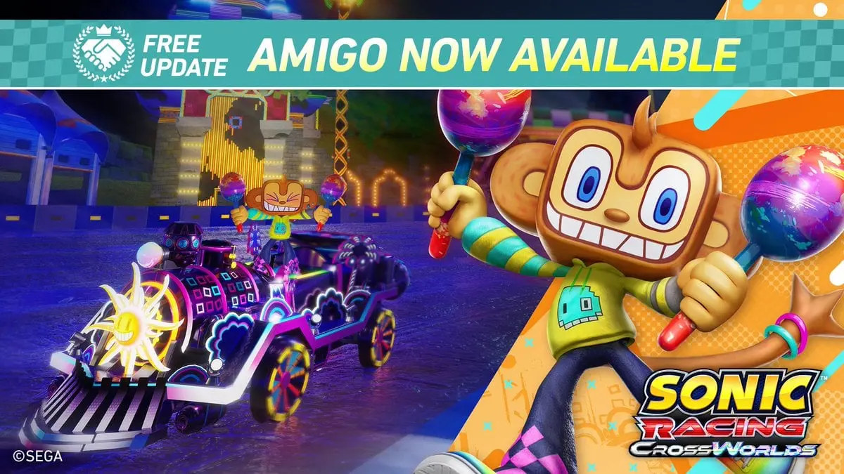 Amigo character in Sonic Racing: CrossWorlds