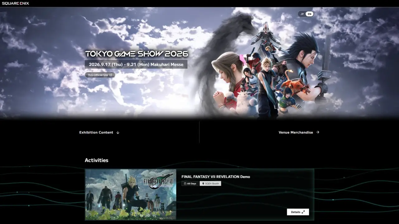 Square Enix TGS 2026 Lineup Features Dragon Quest VII and Kingdom Hearts IV
