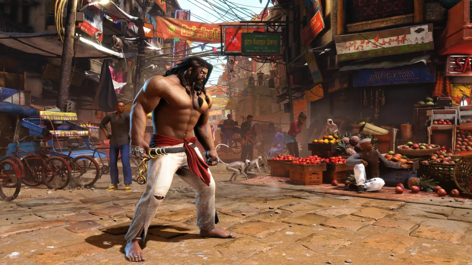 Street Fighter 6 Arjun character splash art