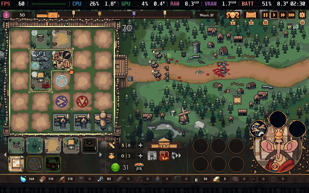 The King is Watching gameplay on Steam Deck