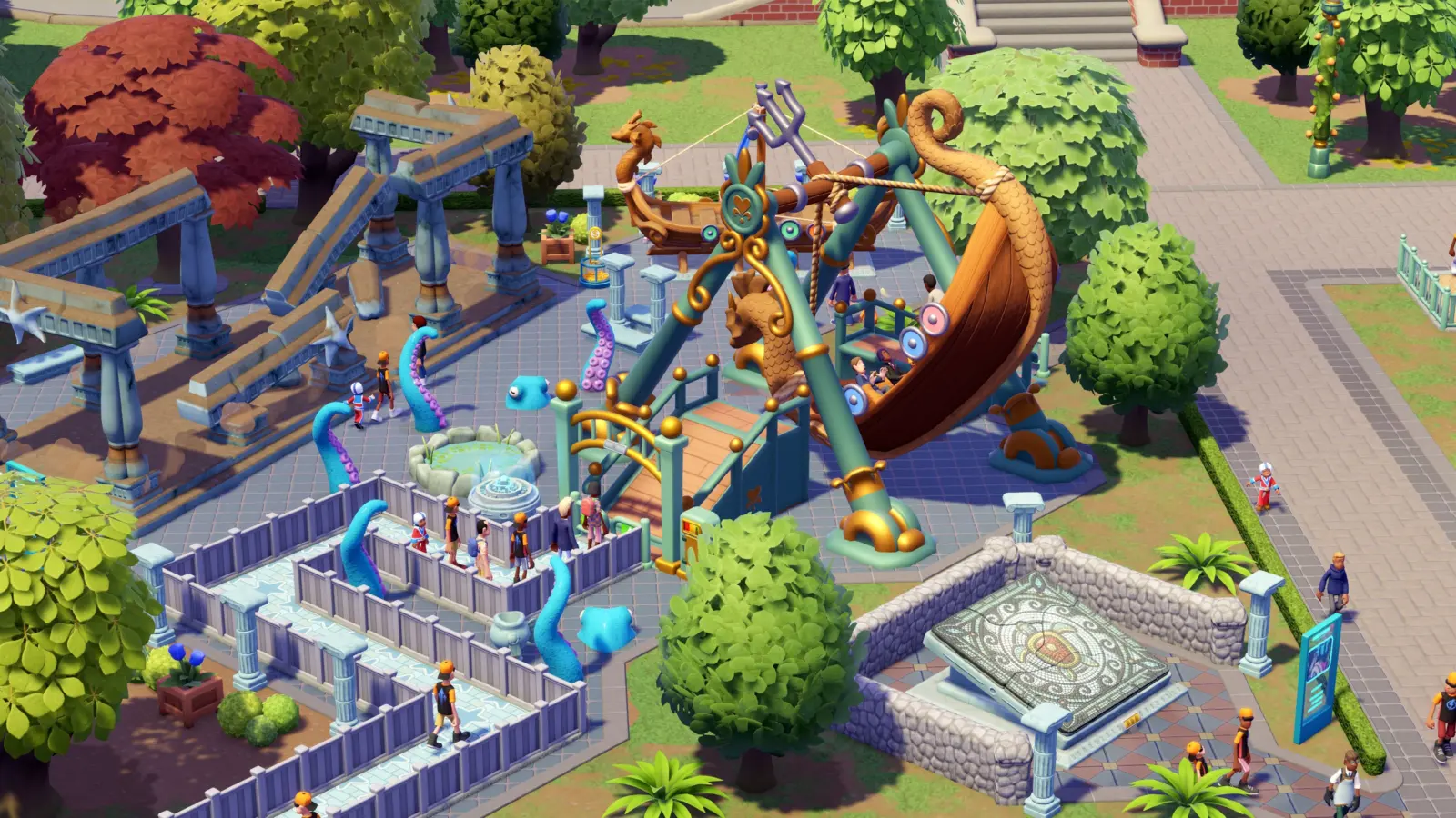 Two Point Museum Rides and Relics DLC promotional art
