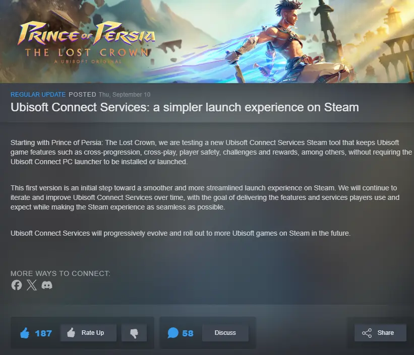 Ubisoft Connect Steam Tool interface