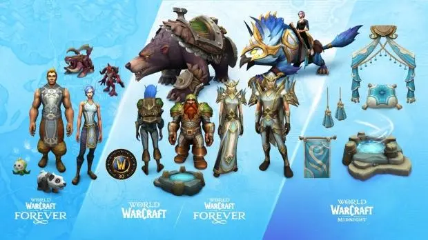 World of Warcraft: Forever gameplay screenshot showing network lag indicators