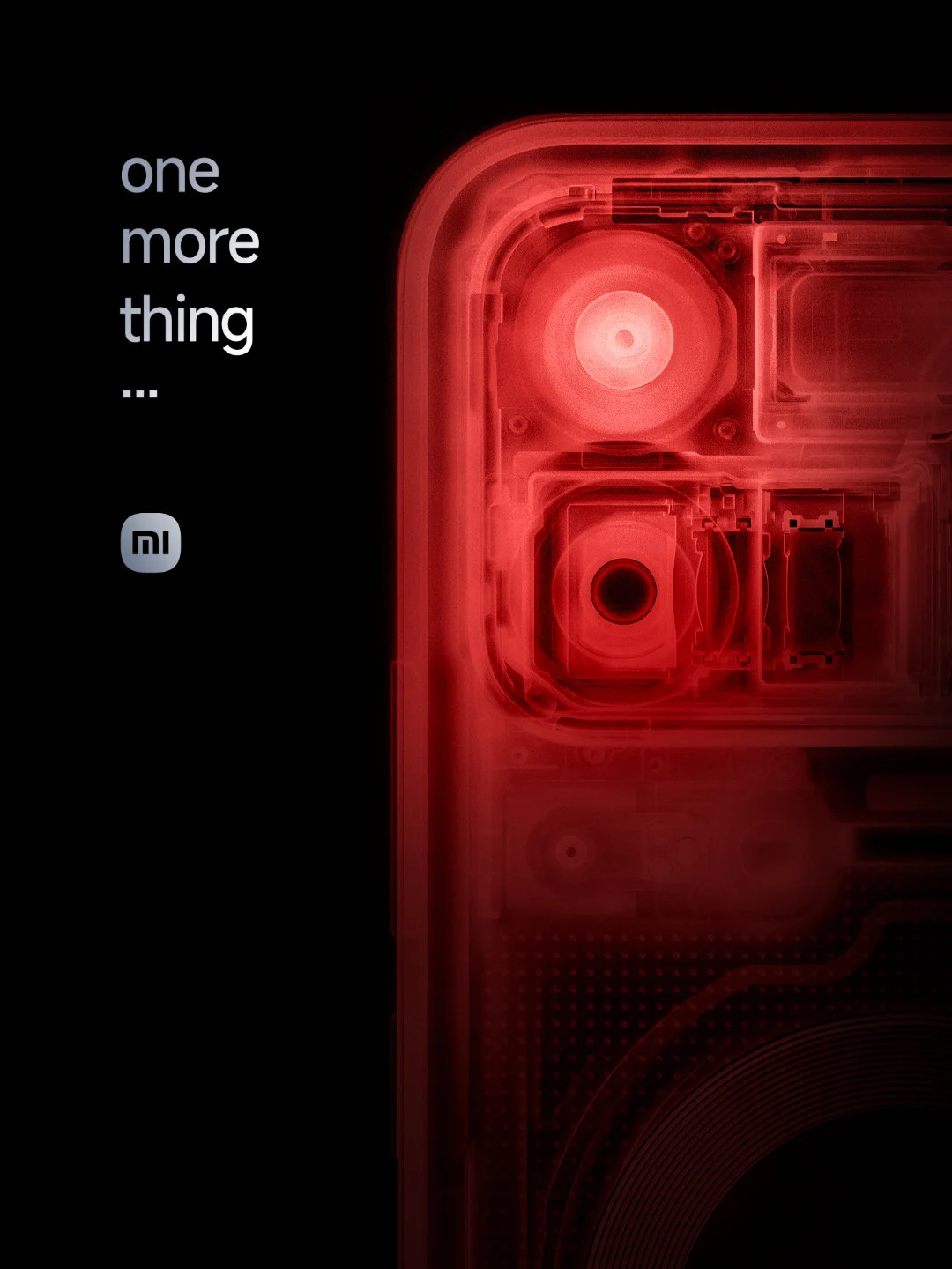 Xiaomi 18 Pro transparent back cover variant