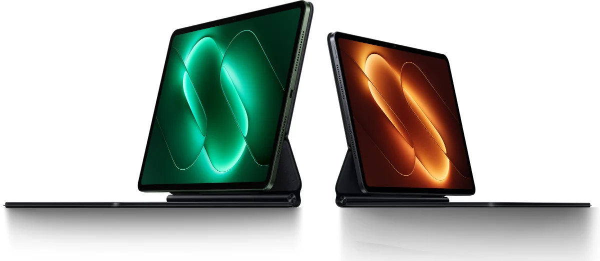 Xiaomi Pad 9 and Pad 9 Pro tablets displayed side by side