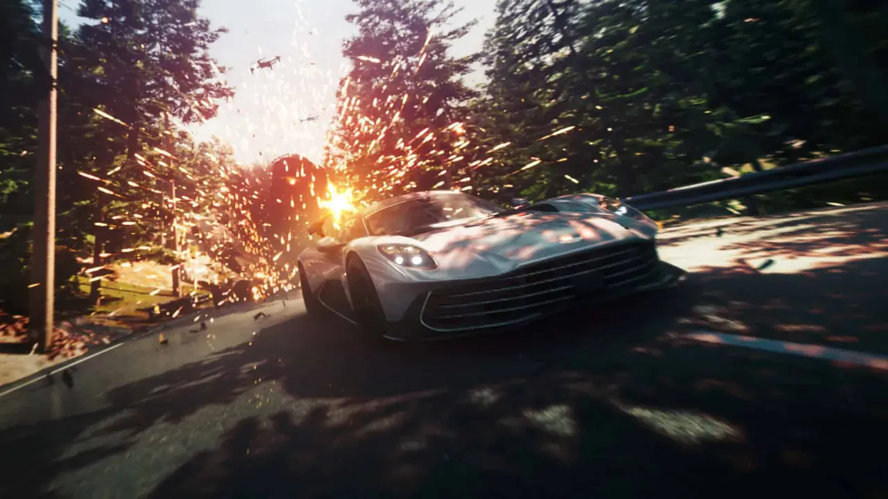 007 First Light gameplay screenshot showing a dimly lit interior environment
