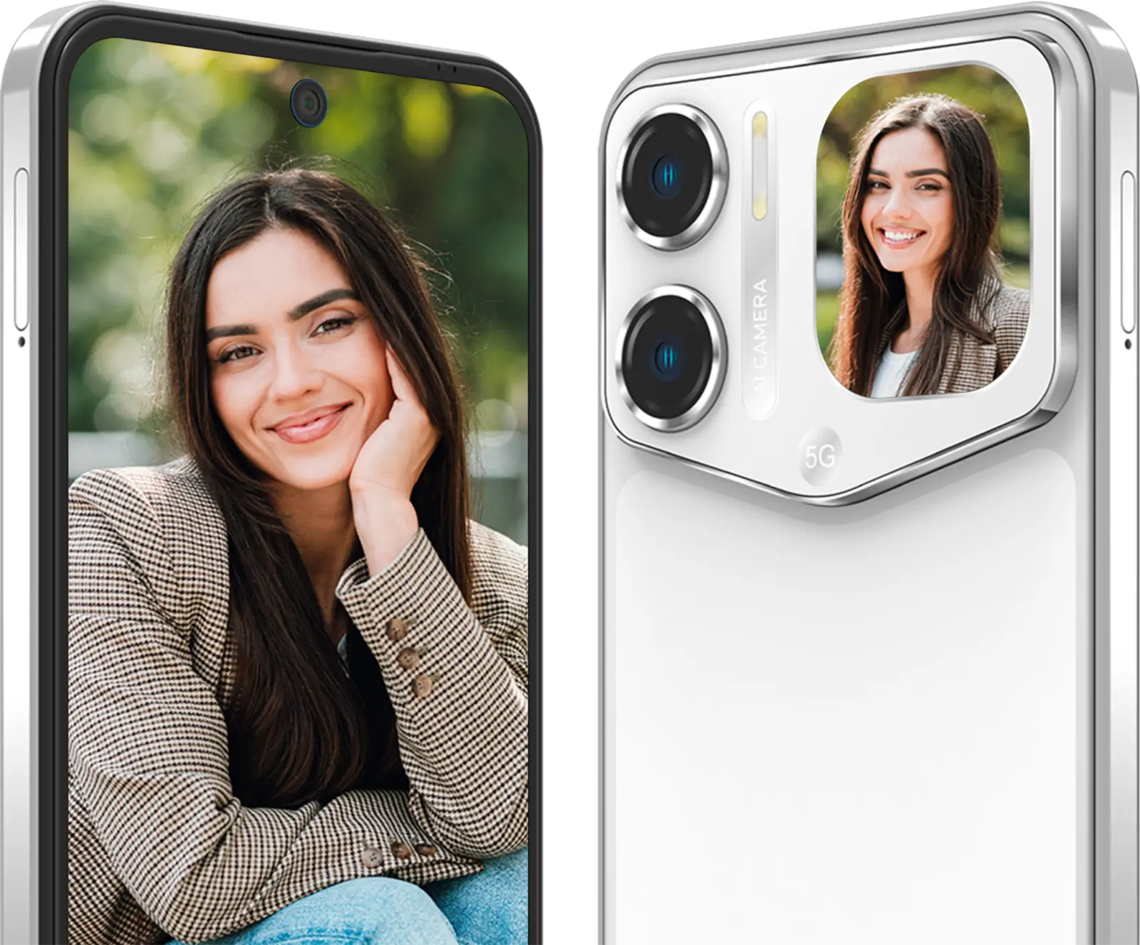 Acer Sospiro A70 smartphone showing dual displays