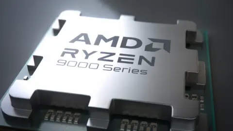 AMD Ryzen processor on a motherboard