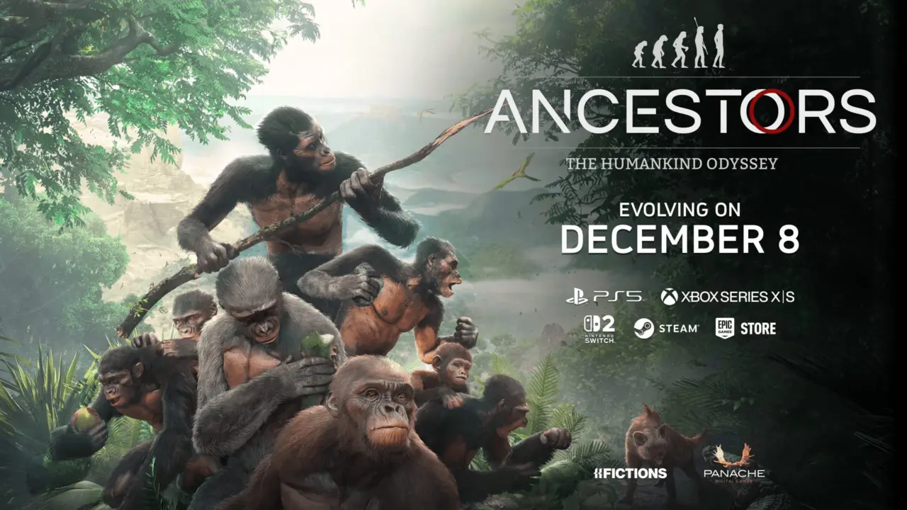 Ancestors: The Humankind Odyssey free upgrade arrives December 8 on PS5, Xbox Series, and Switch 2
