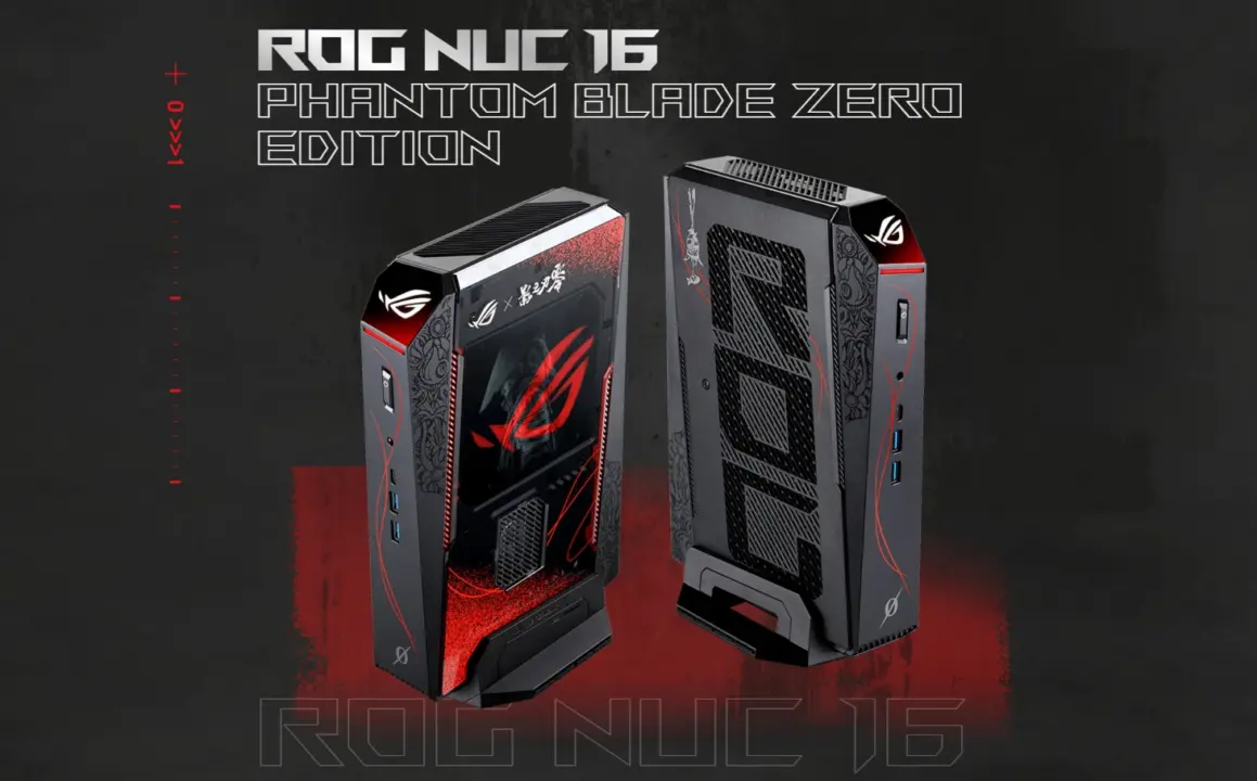 Asus ROG NUC 16 Phantom Blade Zero Edition packs RTX 5080 in 3-liter chassis
