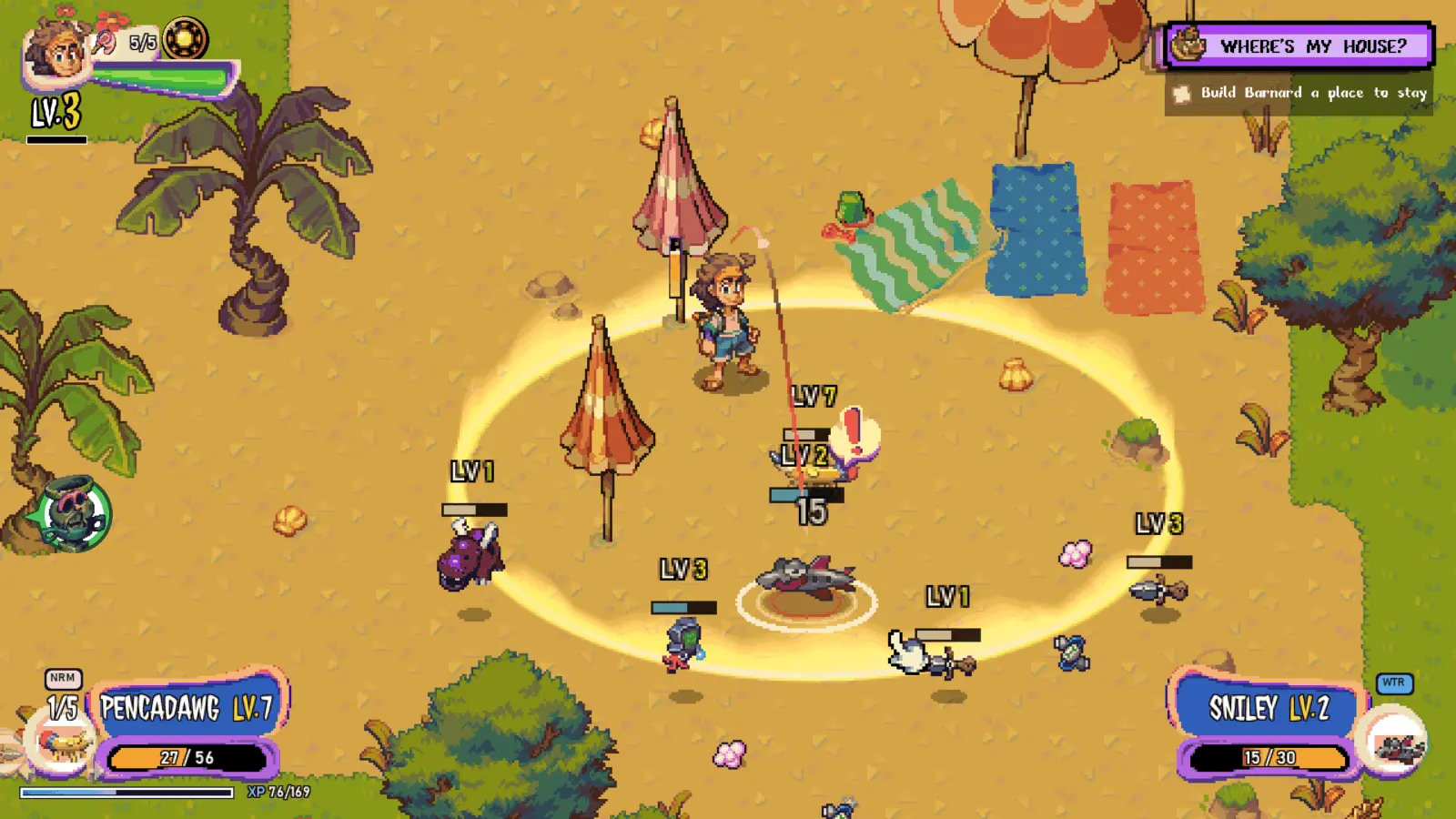 Waveling Island pixel art creature-collecting simulator gameplay