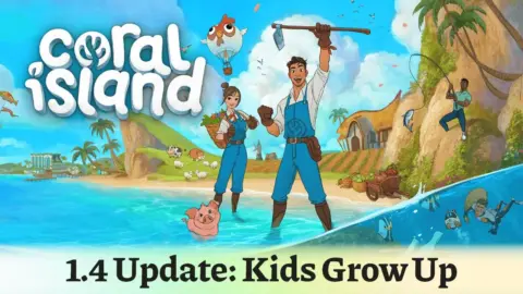 Coral Island arrives on Nintendo Switch 2 this winter with 1.4 Kids Grow Up update
