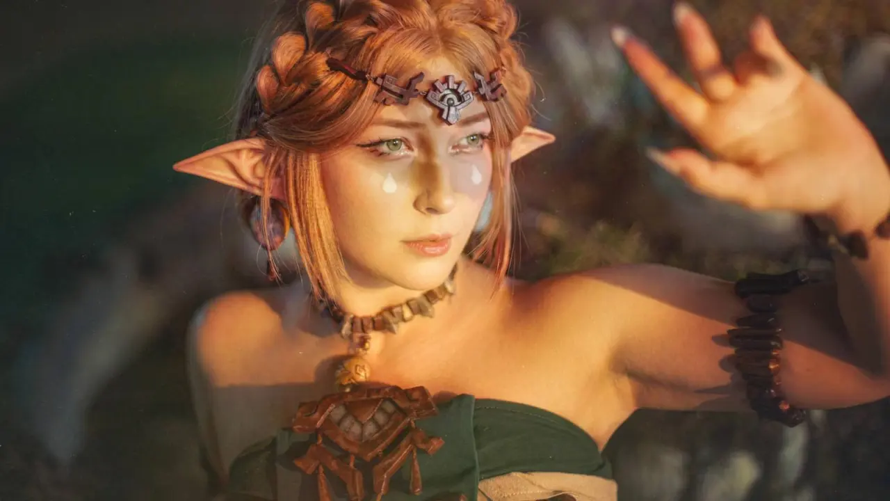 Cosplayer ms.khmely reveals Zelda’s Light Dragon form in Tears of the Kingdom photoshoot