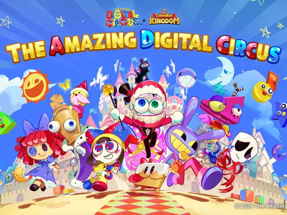 Devsisters adds The Amazing Digital Circus characters to CookieRun: Kingdom and Crumble