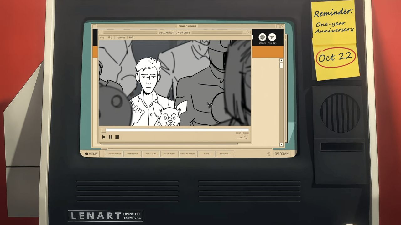 Dispatch update 1.000.015 adds 16 hours of commentary and Storyboard mode for one-year anniversary