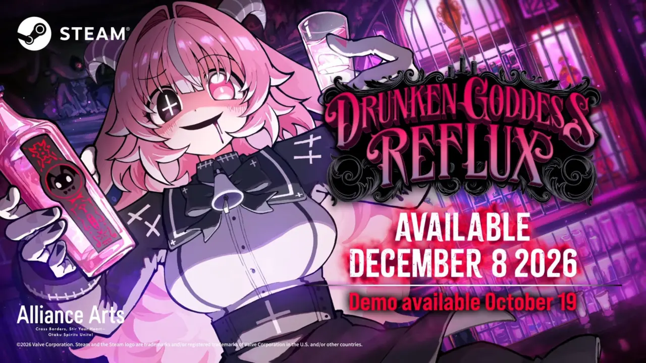 Drunken Goddess Reflux launches December 8 on Steam