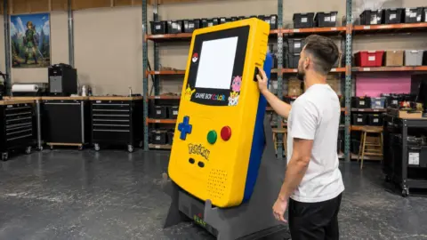 Full-scale Game Boy Color Special Edition replica with Pikachu artwork