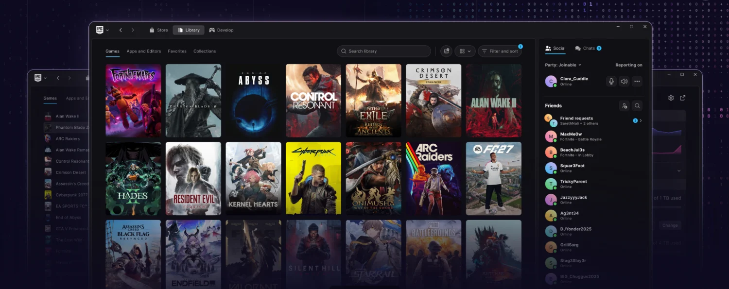 Epic Games Launcher interface