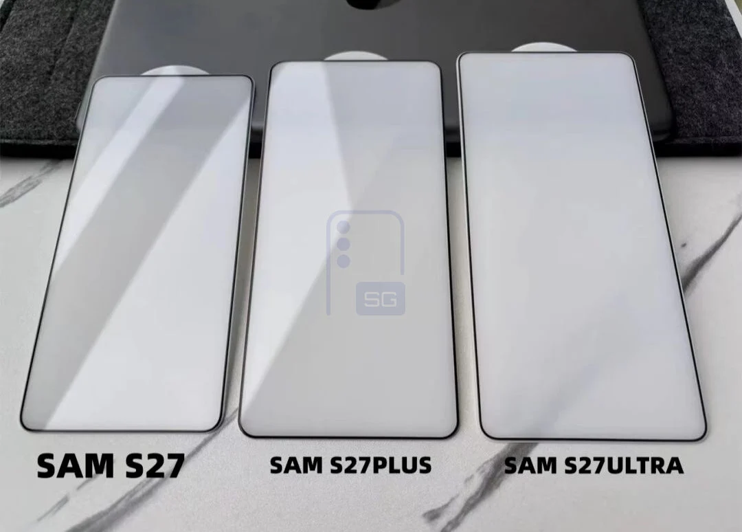 Leaked tempered glass screen protector for the Galaxy S27 series
