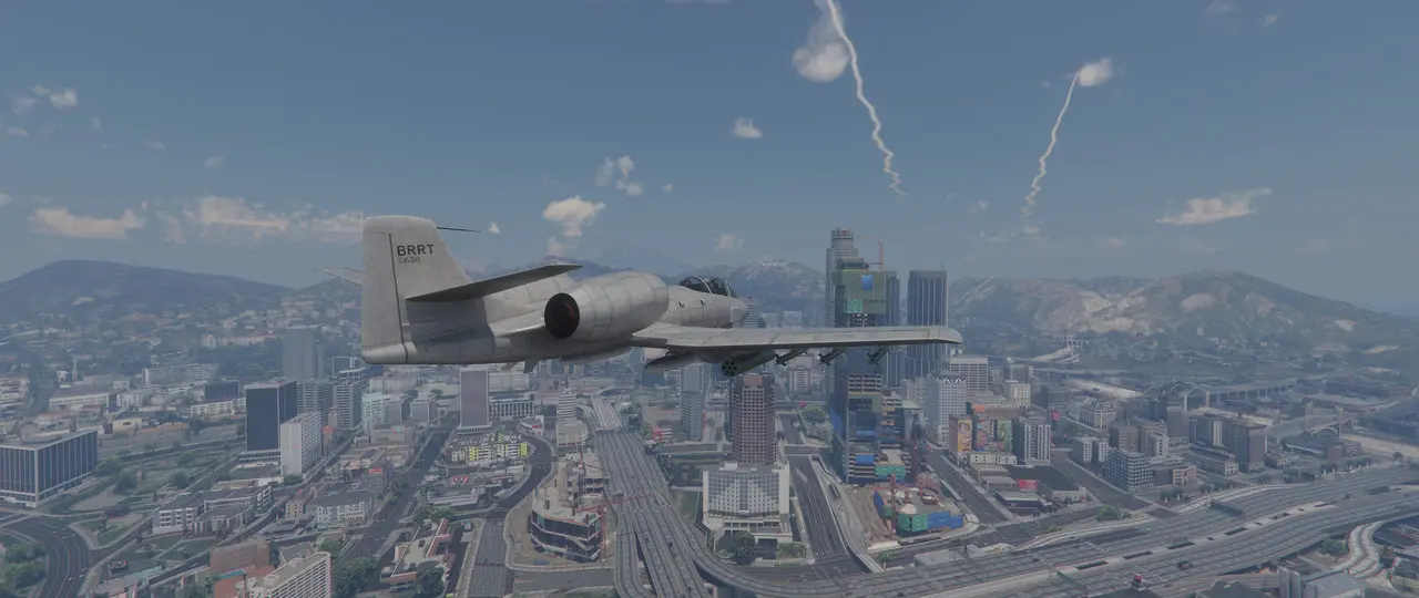 Grand Theft Auto V with AuraV Enhanced path tracing graphics mod