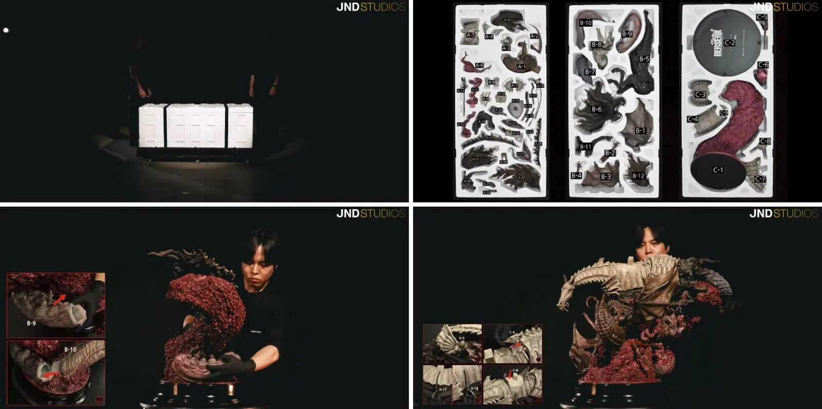 JND Studios Skull Knight Statue unboxing