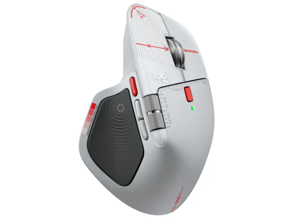 Logitech MX Master 4 Special Edition leaked with red accents and dark grips