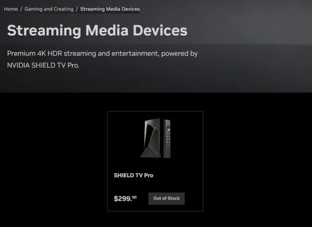 NVIDIA SHIELD TV Pro device