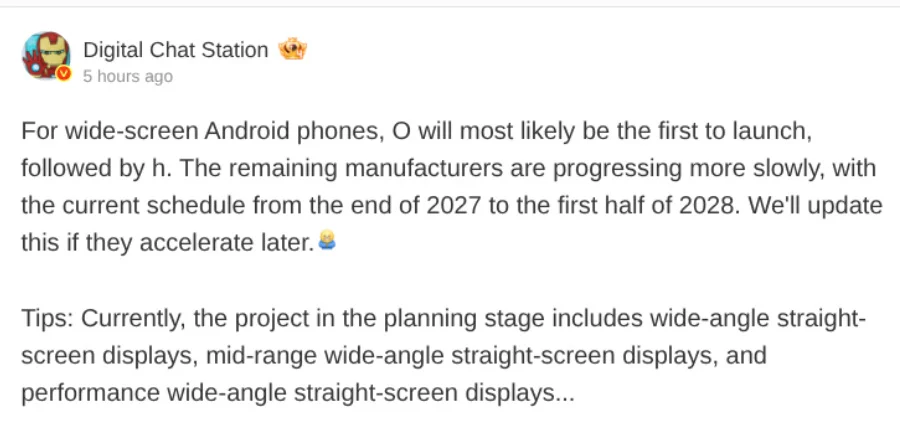 Wide-screen candybar phone prototype