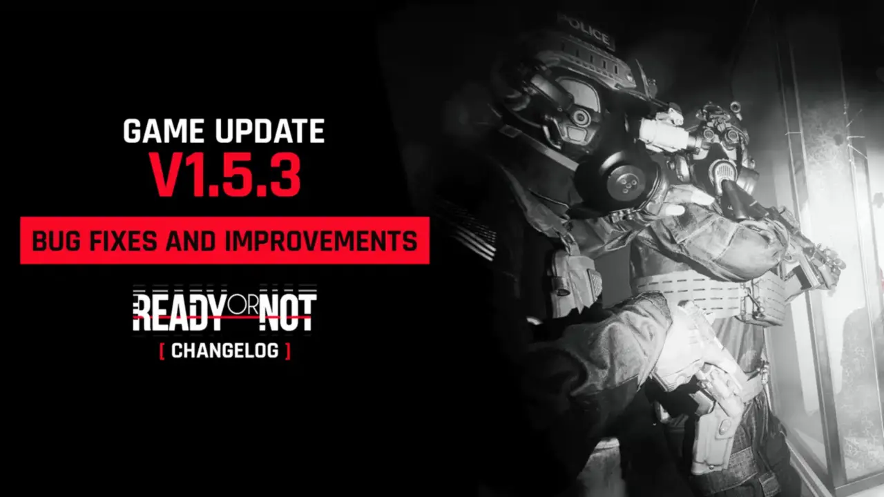 Ready or Not patch fixes PS5 crashes and Epic Online Services auth failures