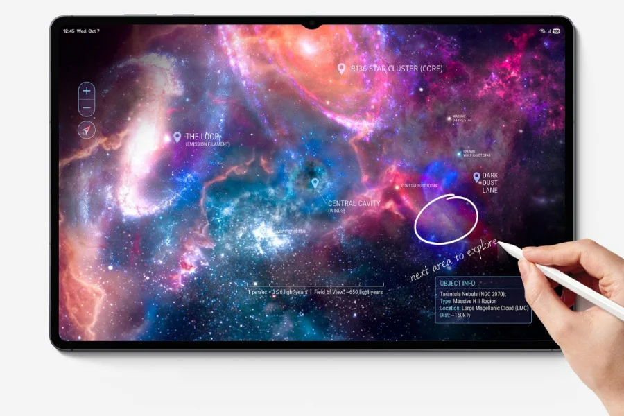 Samsung Galaxy Tab S12 Ultra display close up