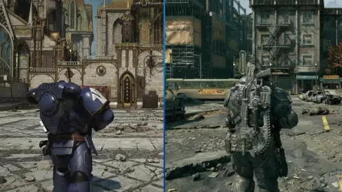 Space Marine 2 Outperforms Gears of War: E-Day in Enemy Hordes and Water Physics