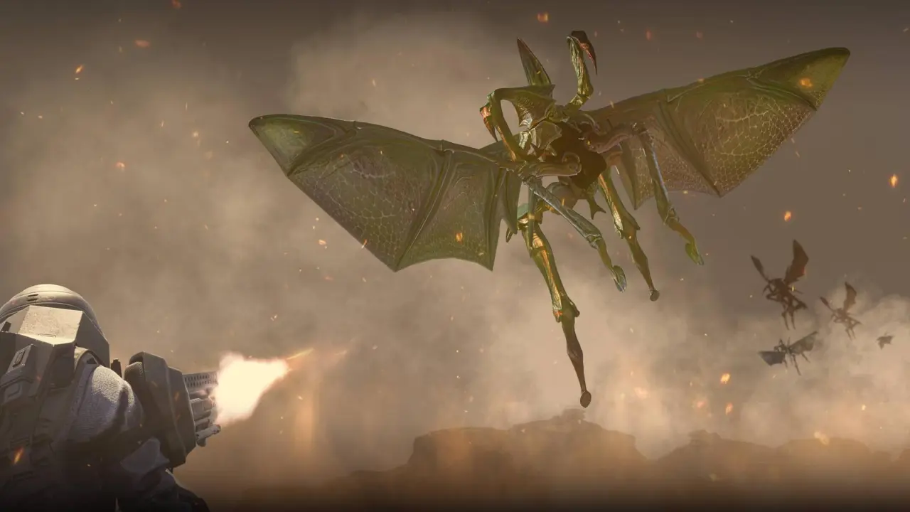 Starship Troopers: Extermination Update 13 Adds Flying Hoppers That Abduct Soldiers