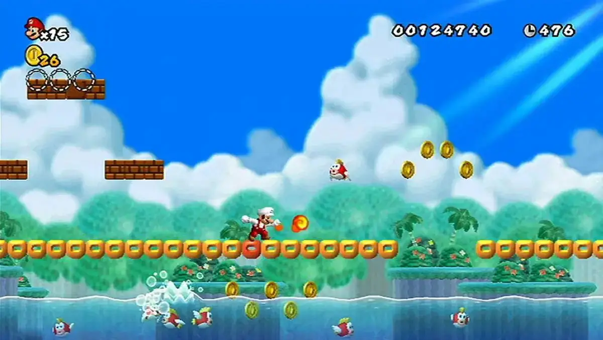 New Super Mario Bros. Wii gameplay on Android smartphone