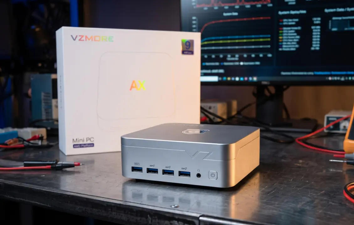 Vzmore AX9 Max mini PC launches with AMD Ryzen AI 9 HX 470 for $1,499