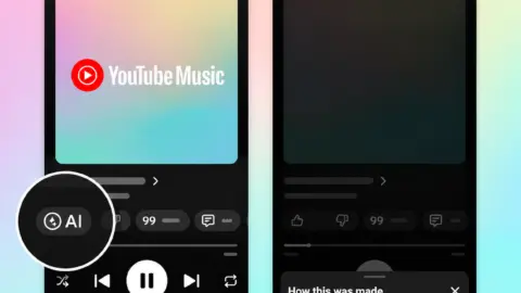 YouTube Music adds AI-generated song labels to the Now Playing screen